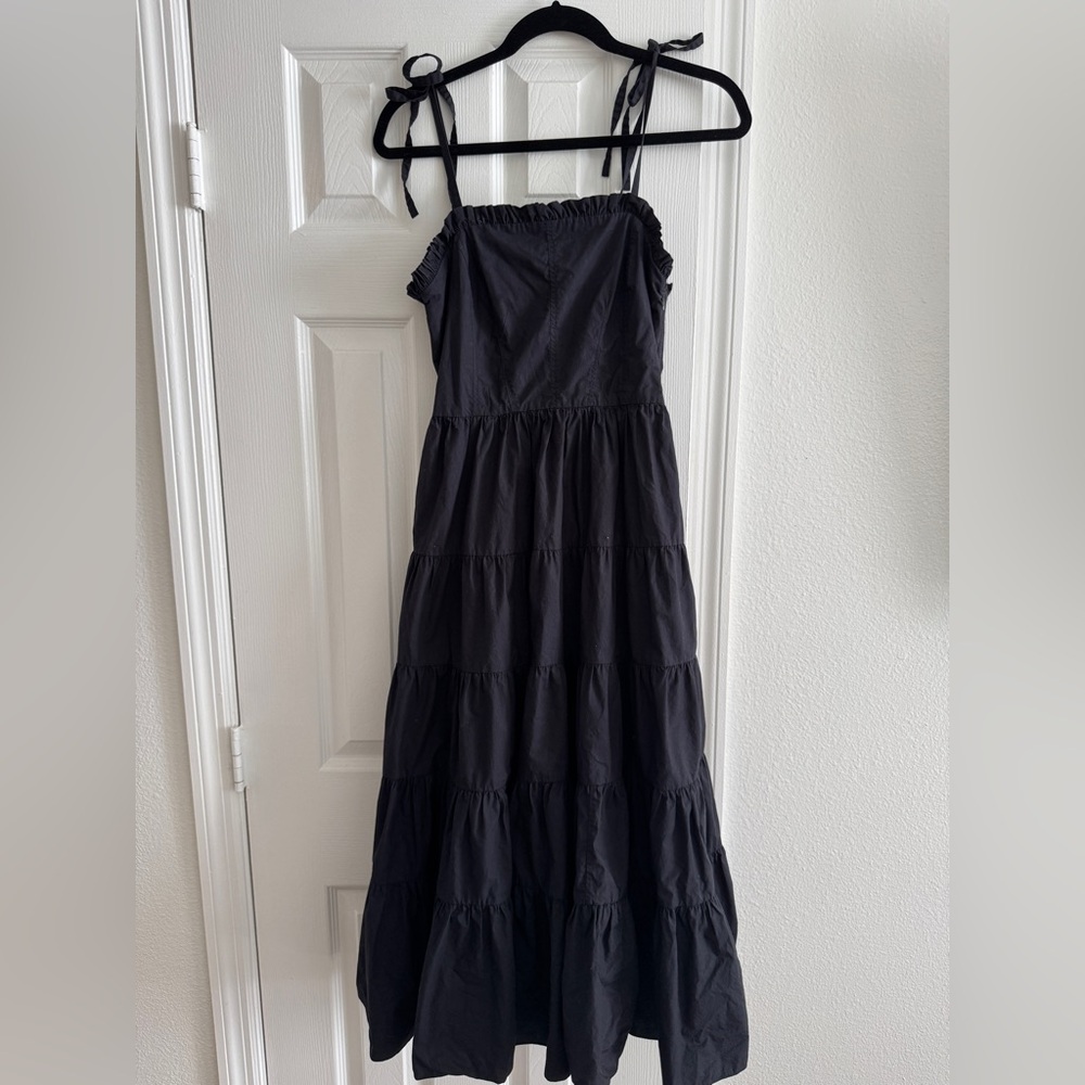 Ulla Johnson Black Ruffled Dress